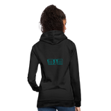 Sudadera con capucha para mujer"Crown MJM" - black