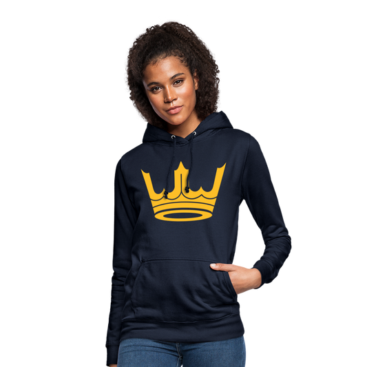 Sudadera con capucha para mujer"Crown MJM" - navy