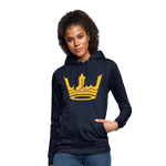 Sudadera con capucha para mujer"Crown MJM" - navy