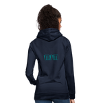 Sudadera con capucha para mujer"Crown MJM" - navy