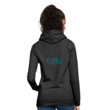 Sudadera con capucha para mujer"Crown MJM" - charcoal grey