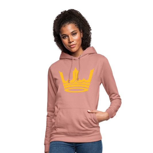 Sudadera con capucha para mujer"Crown MJM" - dusky rose