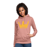 Sudadera con capucha para mujer"Crown MJM" - dusky rose