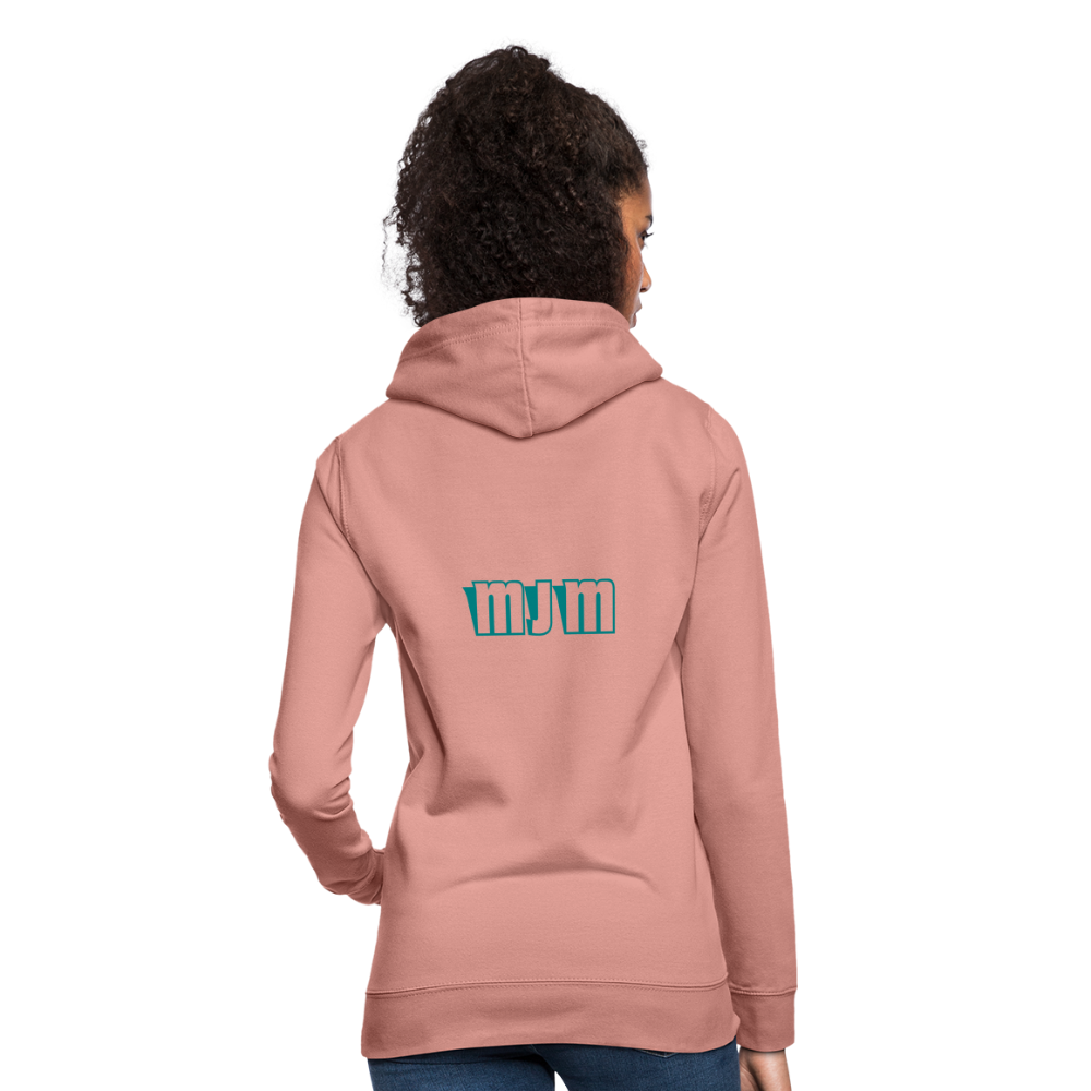 Sudadera con capucha para mujer"Crown MJM" - dusky rose