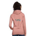 Sudadera con capucha para mujer"Crown MJM" - dusky rose