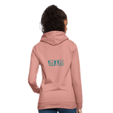 Sudadera con capucha para mujer"Crown MJM" - dusky rose