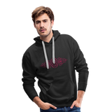 Sudadera con capucha premium para hombre"ornament" - black