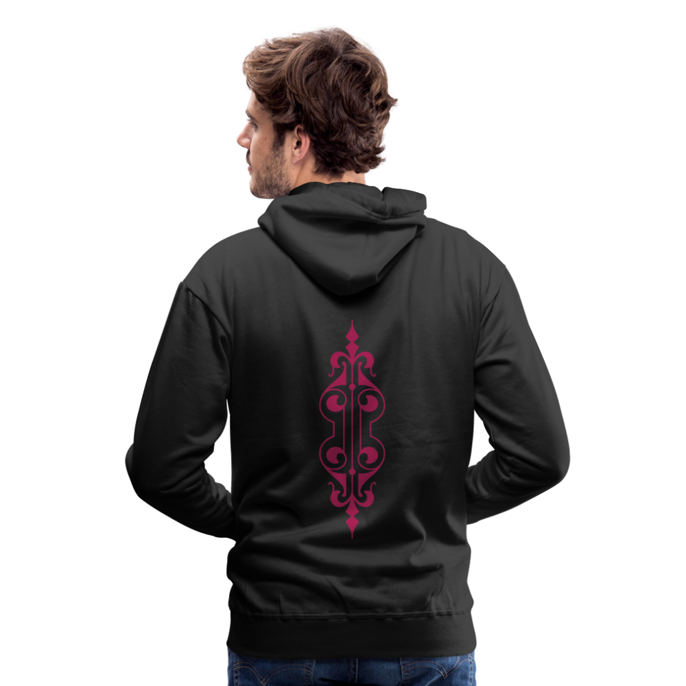 Sudadera con capucha premium para hombre"ornament" - black