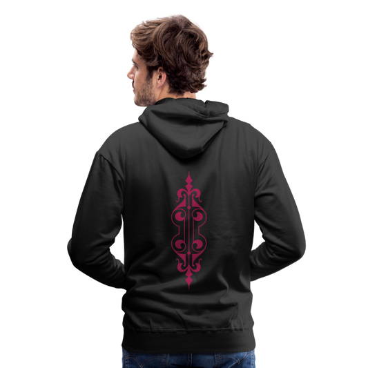 Sudadera con capucha premium para hombre"ornament" - black