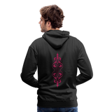 Sudadera con capucha premium para hombre"ornament" - black