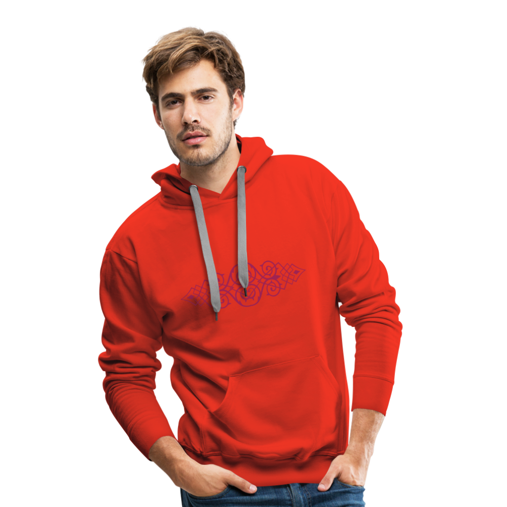 Sudadera con capucha premium para hombre"ornament" - red