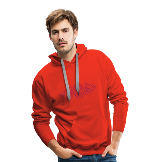Sudadera con capucha premium para hombre"ornament" - red