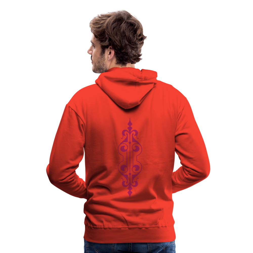 Sudadera con capucha premium para hombre"ornament" - red