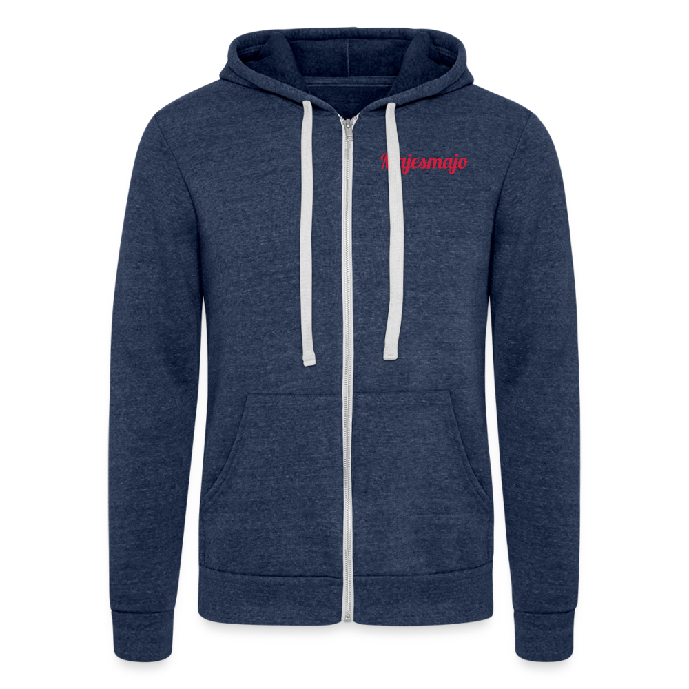 Chaqueta con capucha Tri-Blend unisex de Bella + Canvas"rocket ship" - heather navy