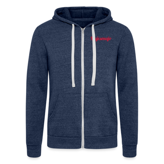 Chaqueta con capucha Tri-Blend unisex de Bella + Canvas"rocket ship" - heather navy