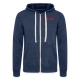 Chaqueta con capucha Tri-Blend unisex de Bella + Canvas"rocket ship" - heather navy