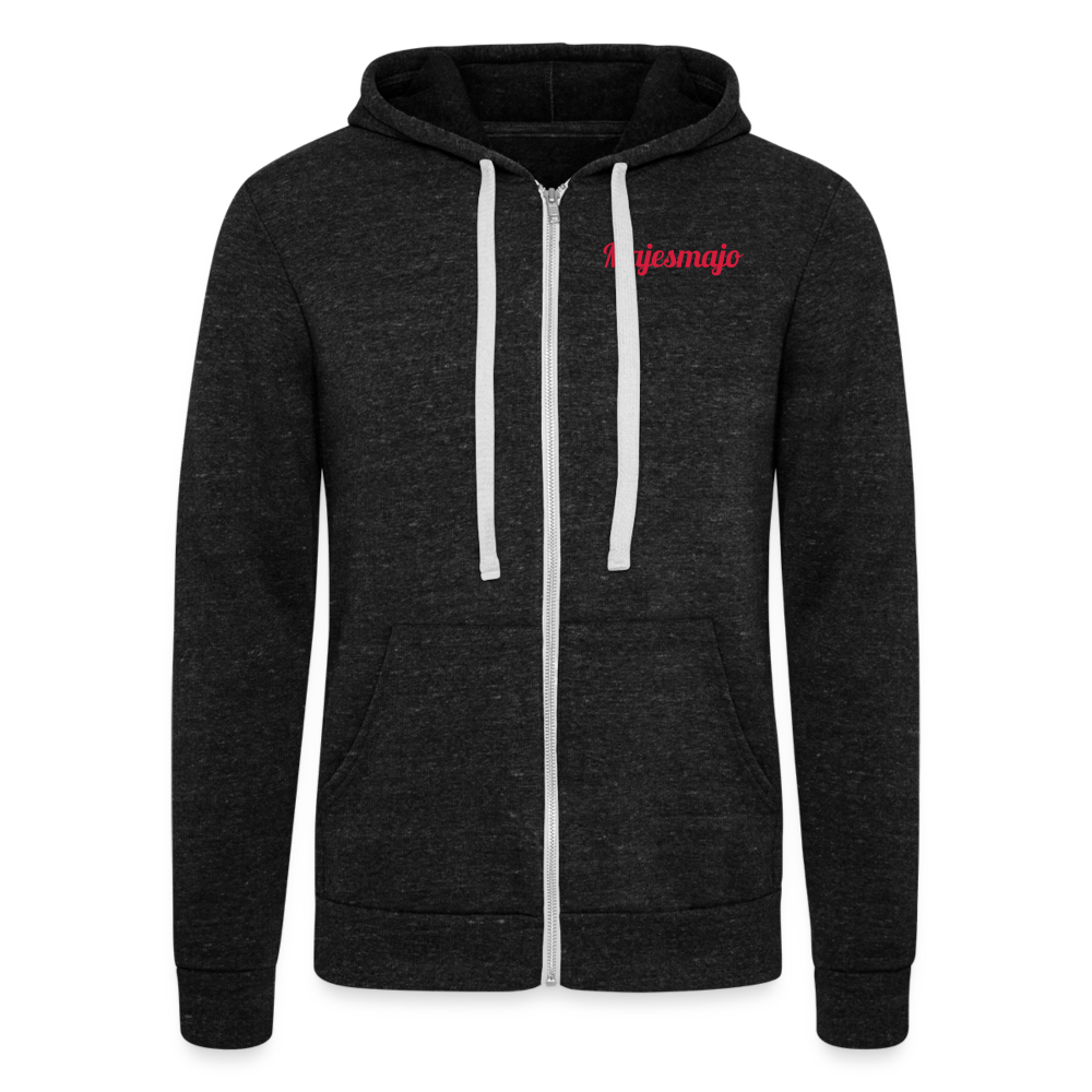 Chaqueta con capucha Tri-Blend unisex de Bella + Canvas"rocket ship" - charcoal grey