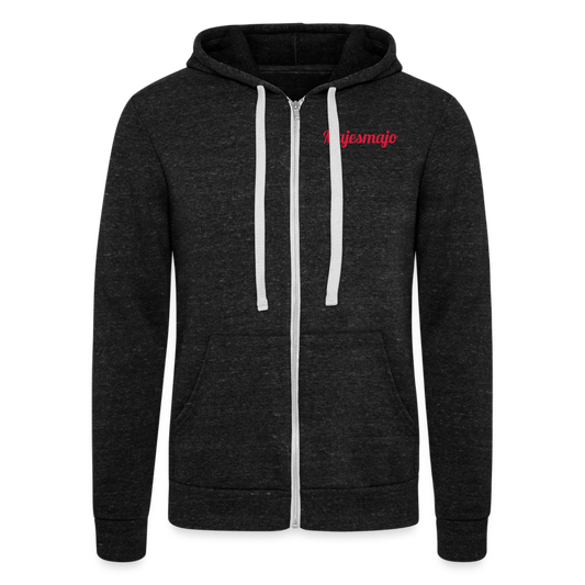 Chaqueta con capucha Tri-Blend unisex de Bella + Canvas"rocket ship" - charcoal grey