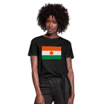 Camiseta con nudo mujer"flag niger" - black