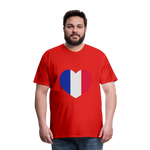 Camiseta premium hombre"love french futbol" - red