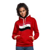 Sudadera con capucha en contraste"flag iraq" - red/white