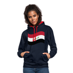 Sudadera con capucha en contraste"flag iraq" - navy/red