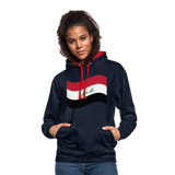 Sudadera con capucha en contraste"flag iraq" - navy/red