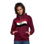 Sudadera con capucha en contraste"flag iraq" - burgundy/charcoal