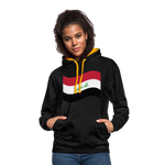 Sudadera con capucha en contraste"flag iraq" - black/gold