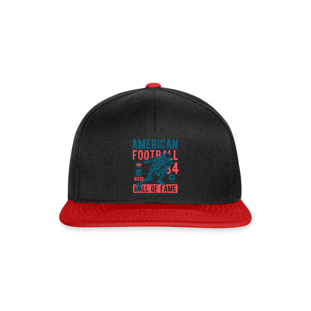Gorra Snapback"football hall of fame" - black/red