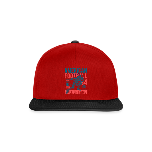 Gorra Snapback"football hall of fame" - red/black