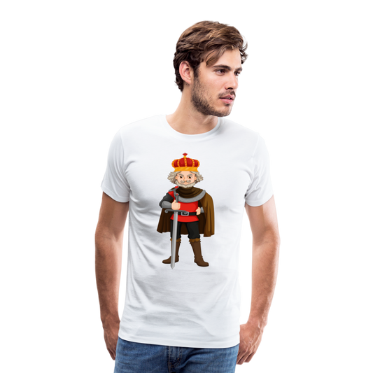 Camiseta premium hombre"king" - white