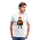 Camiseta premium hombre"king" - white