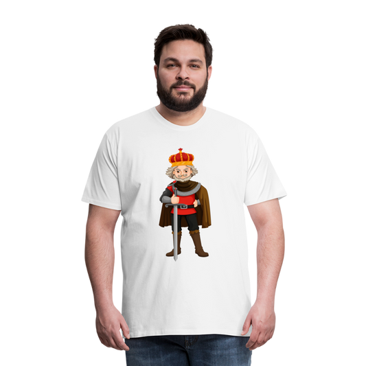 Camiseta premium hombre"king" - white