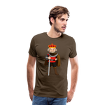 Camiseta premium hombre"king" - noble brown