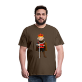 Camiseta premium hombre"king" - noble brown