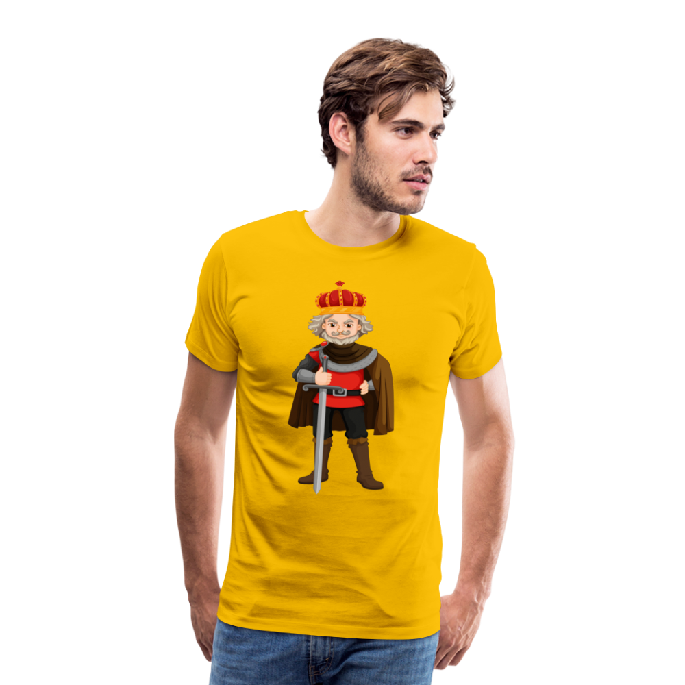 Camiseta premium hombre"king" - sun yellow