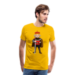 Camiseta premium hombre"king" - sun yellow