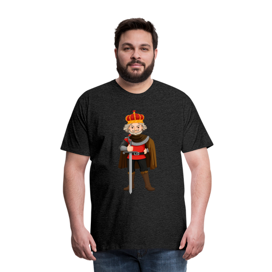 Camiseta premium hombre"king" - charcoal grey