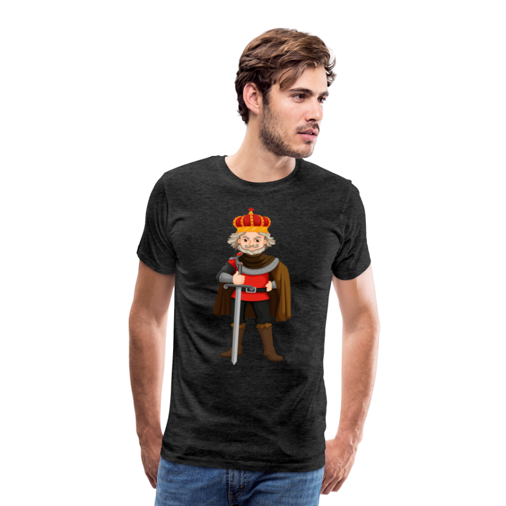 Camiseta premium hombre"king" - charcoal grey