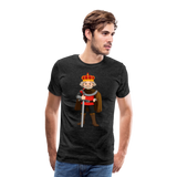 Camiseta premium hombre"king" - charcoal grey