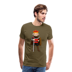 Camiseta premium hombre"king" - khaki