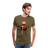 Camiseta premium hombre"king" - khaki