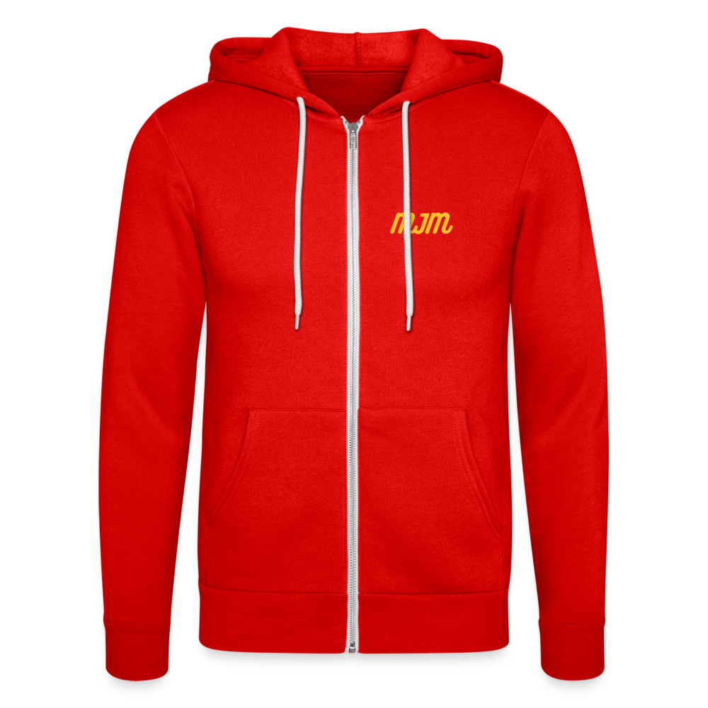 Nuestra chaqueta con capucha de Bella + Canvas"foxes" - classic red