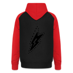 Sudadera con capucha de béisbol unisex"guitarist deer" - black/red