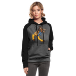 Sudadera con capucha de béisbol unisex"guitarist deer" - graphite/black