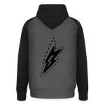 Sudadera con capucha de béisbol unisex"guitarist deer" - graphite/black