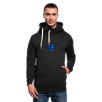 Sudadera con capucha y cuello alto unisex"born free choppers" - black