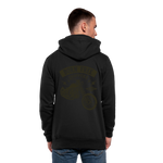 Sudadera con capucha y cuello alto unisex"born free choppers" - black