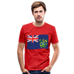 Camiseta ajustada hombre"Flag Pitcairn Islands" - red